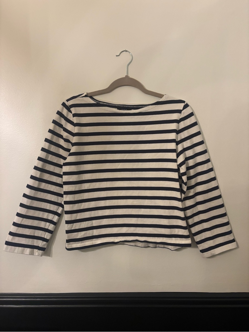 J.Crew Classic Fit Stripped Long Sleeve Shirt - M